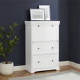 thumbnail image 2 of Pemberly Row 2-Drawer Traditional Wood Secretary Desk in White, 2 of 20