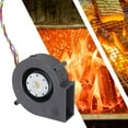 thumbnail image 4 of Industrial 97mm PWM Blower Fan 12V 6A 18000Hrs Lifespans For DVR Switches Cabinet Small Space Ventilation, 4 of 8