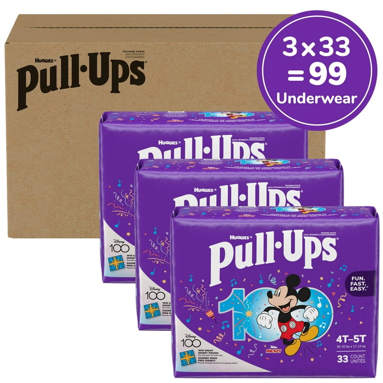 Pull-Ups Boys' Potty Training Pants, 4T-5T, 99 Count, 51% OFF