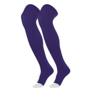 TCK Prosport Baseball Socks Over the Knee (Purple, Medium)