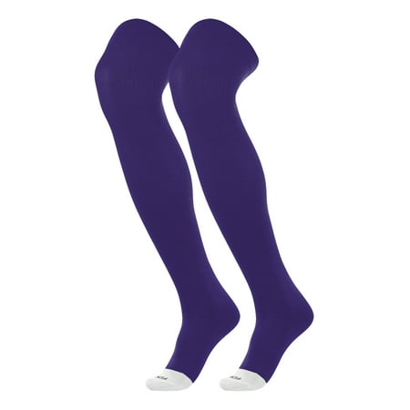TCK Prosport Baseball Socks Over the Knee (Purple, Medium)