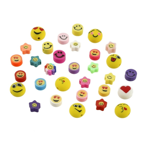 9mm Clay Emoji Bead Mix by Creatology™ 200 assorted style beads
