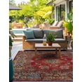 thumbnail image 6 of Unique Loom Outdoor Traditional Collection Area Rug - Classic (10' Square Antique Red/Beige), 6 of 9