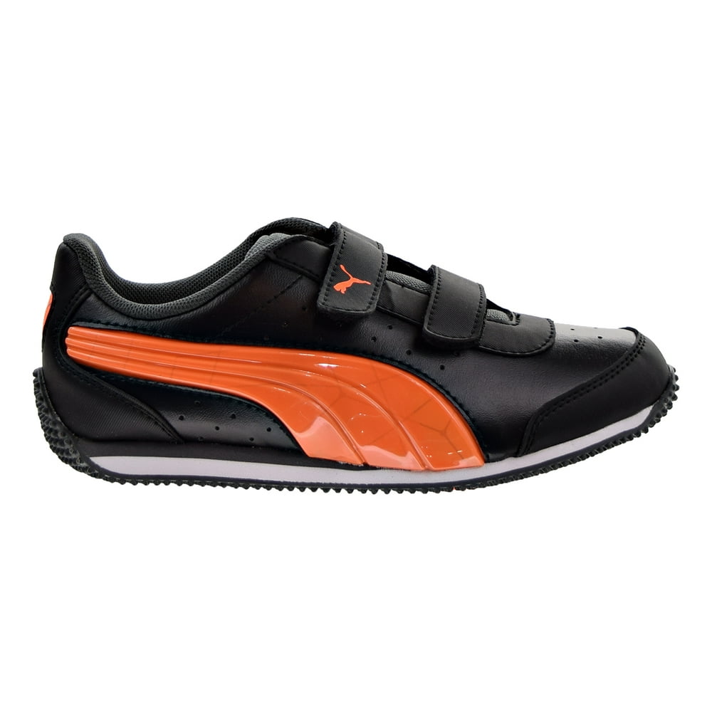 puma slip ons orange kids