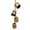 Color E, variant on Vintage Gold Bells with Rope, Rustic Cowbell Ornaments for Christmas Decor