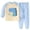 Blue, variant on Baby Boy Suits Baby Boy Fall Clothes Toddler Infant Plaid Patchwork Outfit Long Sleeve Round Neck Tops and Casual Pants Set Blue,4-5 Years