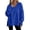 Blue#oversized side split sweatshirt women, variant on aohooy Side Split Tunic Sweatshirt for Women Drop Long Sleeve Sweatshirts Spring Ribbed Knit Casual Crewneck Pullover Tops Shirts Red,L
