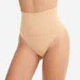 thumbnail image 2 of WTOBBY Women's High-Waisted Shapewear Shorts, Tummy Control and Butt Lifting, Seamless Compression Underwear, Breathable Power Mesh Fabric, Body Shaper Pants ,Beige L, 2 of 3