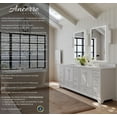 thumbnail image 4 of Audrey 84 in. Bath Vanity Set in White with White Quartz Top with Brushed Nickel, 4 of 5