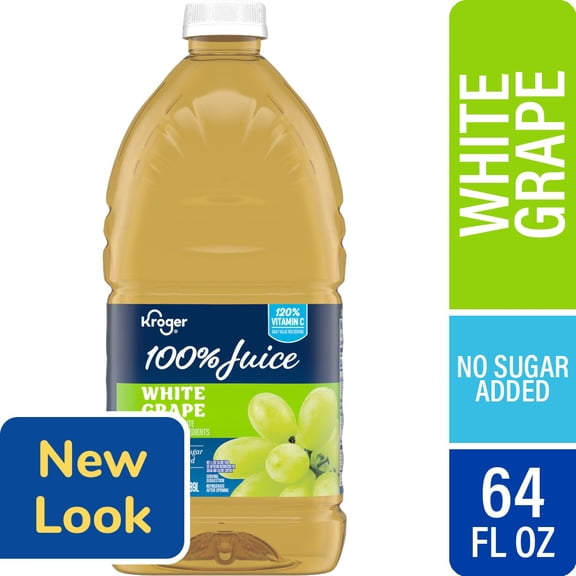 Kroger 100% White Grape Juice 64 fl oz - Pack of 1
