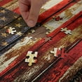 thumbnail image 5 of Ambesonne American Flag Jigsaw Puzzle, Vintage Wooden, Heirloom-Quality Fun Activity for Family Durable Cardboard, 1000 pcs, Multicolor, 5 of 6