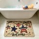 thumbnail image 4 of CaiYueKe Independence Day Floor Mat July 4th Patriotic Rug Non-Slip Kitchen Bathroom Mat Washable Indoor Outdoor Doormat for Holiday Decor Home Entryway Decorations, 4 of 7