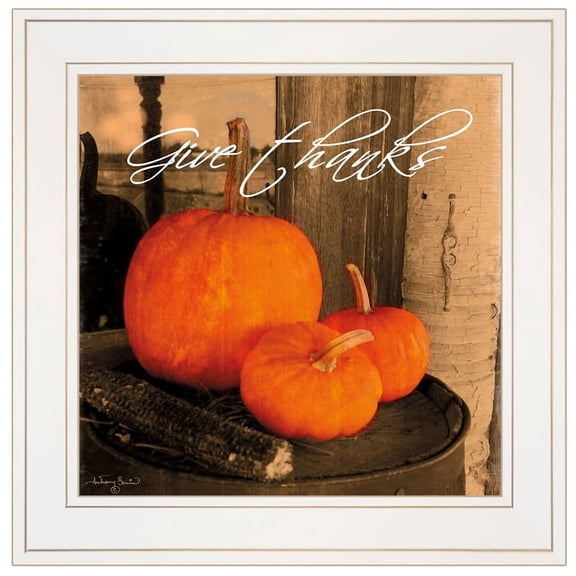 Give Thanks by Anthony Smith Printed Framed Wall Art Wood Multi-Color