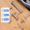 thumbnail image 4 of Paquete de 8 Pasadores de Clevis M3x10mm, Pasador de Cabeza Plana de Acero Inoxidable de Un Solo Orificio con Pasadores de Seguridad para Reparación de Mecánica de Remolques e Instalación de Muebles, 4 of 7