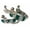Teal, variant on Showman Ladies Crystal Rhinestone Bumper Spurs (Pink)