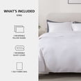 thumbnail image 2 of Mainstays King Duvet Cover Set, All-Season, 3-Piece, White, 2 of 11