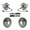 thumbnail image 1 of Transit Auto Front Hub Bearing Assembly Coated Disc Brake Rotors and Semi-Metallic Pads Kit for Car 2003-2005 Chevrolet Astro GMC Safari RWD KBB-104271, 1 of 11