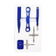 thumbnail image 1 of Kit de herramientas para reparación de carretes de pesca, removedor de tapas, equipo liviano, multiusos, fácil de usar. Azul, 1 of 9
