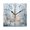 Black, variant on 7.78in Square Artistic Wall Clock Dual-Purpose Tabletop & Hanging Decor Silent Non-Ticking Clocks for Home Office christmas Tree in The Snow