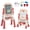 Peach Fuzz, variant on Costway Kids Art Easel Height Adjustable with 22 Accessories Blue and Red Blue Peach Fuzz Blue & Red