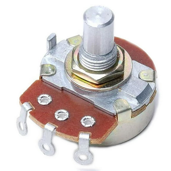 31VJ501-F3  100k Ohm Gang Logarithmic Panel Mount Potentiometer -  Solder Lug