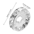 thumbnail image 2 of TABLETREANDS 100Ud Espaciadoras De Cristal Plateado Para Proyectos De Pulseras Y Artesanía, 2 of 6
