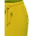 thumbnail image 5 of A2Y Women's Elastic Waist Self Tie Tulip Hem Side Pocket Skirt Olive Mustard 4XL, 5 of 5