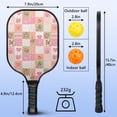 thumbnail image 4 of Pickleball Paddles Set,Pioneer Flower Floral Print Pattern Fiberglass Surface Pickleball Racket Set with 2 Indoor Outdoor Pickleball Balls and Pickleball Bag,Pickle-ball Equipment, 4 of 6