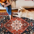 thumbnail image 6 of Softlife Oriental Traditional Area Rug for Living Room Durable Washable Persian Carpet Non Slip Boho Rugs for Bedroom, 5'x8', Red, 6 of 7