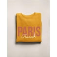 thumbnail image 3 of Paris France Banner Sweatshirt Women -Image by Shutterstock, Female 3X-Large, 3 of 4