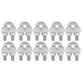 thumbnail image 1 of Clips De Cuerda De Alambre, 10PCS Material De Acero Inoxidable Cable De Cuerda De Alambre Abrazadera De Clip De Cable De Cuerda De Alambre De Acero Inoxidable Para Fijar Muebles De, 1 of 8