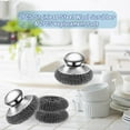 thumbnail image 3 of Stainless Steel Wool Scrubber with Handle, Heavy Duty Kitchen Brush for Pans, Pots, Grills, Sinks, 3 of 10