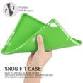 thumbnail image 6 of KIQ TPU Slim Case For iPad 6th Generation Case 2018 / iPad 5th Generation Case 2017 / iPad Air 2 / iPad Air 1 (9.7 Inch) Slim Low-Profile Transparent 9.7 iPad Case Cover - Green, 6 of 9