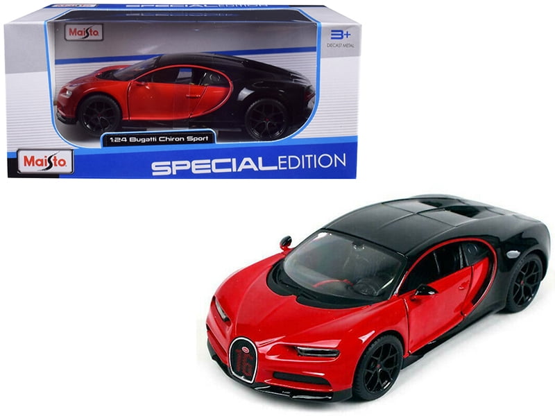 BUGATTI CHIRON SPORT 2018 1/24 Die Cast Model Car Metal Models Red Miniature 