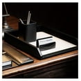 thumbnail image 6 of Black Leather Front-Load Letter Tray, Under 5 Gallons, 6 of 8
