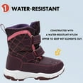 Ahannie UnisexChild Warm Insulated Snow Boots, Kids Boys Girls Outdoor