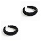 thumbnail image 3 of Diadema de Terciopelo Trenzado Jumpingount Aro Ancho para el Pelo Banda para la Cabeza Sólida Boda Negro 2Conjunto, 3 of 6