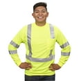 thumbnail image 3 of 10-Pack of Cordova V5113XL Cor-Brite Type R, Class III, Lime Birdseye Mesh T-Shirt, Long Sleeves, Chest Pocket, 2-Inch Silver Reflective Tape, 3X-Large, 3 of 5