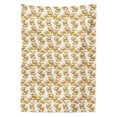 thumbnail image 2 of Botanic Tablecloth, Japanese Flower Branches Retro Blossoms Petals in Earth Tones Pattern, Rectangle Satin Table Cover Accent for Dining Room and Kitchen, 60" X 90", Pale Brown and Camel, by Ambesonne, 2 of 2