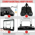 thumbnail image 5 of JBeeCtrl Kids Basketball Hoop for Kids with Stand Adjustable Height 3.5 ft-6.2 ft Indoor & Outdoor Portable Toddler Kids Basketball Goal, 5 of 7