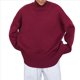 thumbnail image 3 of Suéter de Mujer, Jersey de Punto Grueso de Larga con Dobladillo Alto y Bajo, Jersey Básico de Moda para Otoño e Invierno Vino Tinto M, 3 of 9