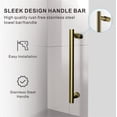 thumbnail image 6 of UKS04-50-55 Inch x 80 Inch Sliding Frameless Shower Door, 3/8" Tempered Glass with Easy-Cleaning Coating, Stainless Steel Rollers & SGCC-Certified Stability, 6 of 7