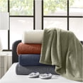 thumbnail image 3 of JERFIT Electric Heated Blanket Twin Size, 62x84 Inches, 10 Heat Settings, Auto Shut Off, Rust Color, Ultra Soft Polyester Throw for Bed & Couch, 3 of 7