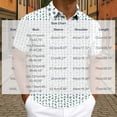 thumbnail image 2 of Tbopshirt Mens Shirts Short Sleeved Plus Size with Collar Business Collar Casual Sports Printed Button Top Shirt,S-3XL, 2 of 6