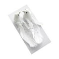 thumbnail image 2 of Neoyler 2Pack Christmas Decorations Feathered Artificial Birds Clip-on Ornaments Realistic Foam Lightweight Accent for Tree Garland Wreath Mantel Centerpiece Indoor Outdoor White 7.1in, 2 of 6