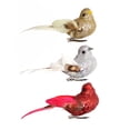 thumbnail image 2 of Pájaro de plumas de imitación multiusos, resistente a la decoloración, adorno de pájaro de plumas falsas para flores, artesanías, jardín de hadas., 2 of 11