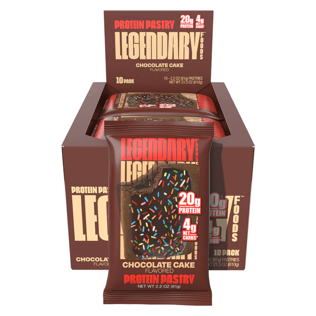 LEGENDARY TASTY PASTRY 10 PK CHOCOLATE CAKE