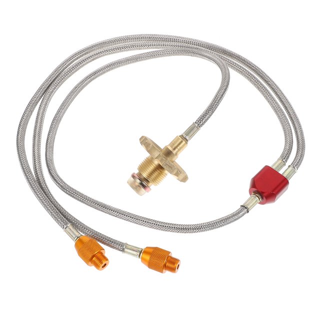 OULII Liquefied Gas Connecting Propane Adapter Rubber Steel Copper 1 Set
