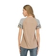 thumbnail image 4 of Tinglu Summer Tunic Tops Women's Comfy T-Shirt Female Top Leopard Sleeve, 4 of 8