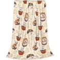 thumbnail image 2 of Hedgehogs Throw Blanket Lightweight Warm Flannel Fleece Blankets Cozy Soft Air Conditioning Blanket Gift for Women Men Girls Boys 60"x50", 2 of 6